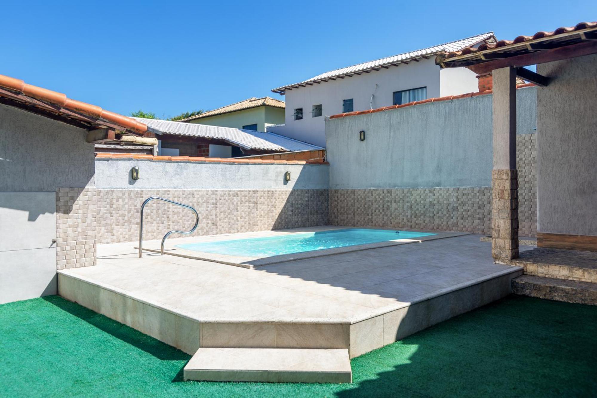 Refugio Tropical Casa De Praia Com Piscina Aquecida E 4 Suites E Garagem 3 Carros, 800 Mtrs Da Praia Internet 700 Mbps, Condominio Privado Com Pista De Skate , Quadra De Futevolei , Campos E Quadras De Futebol! Cabo Frio Buitenkant foto
