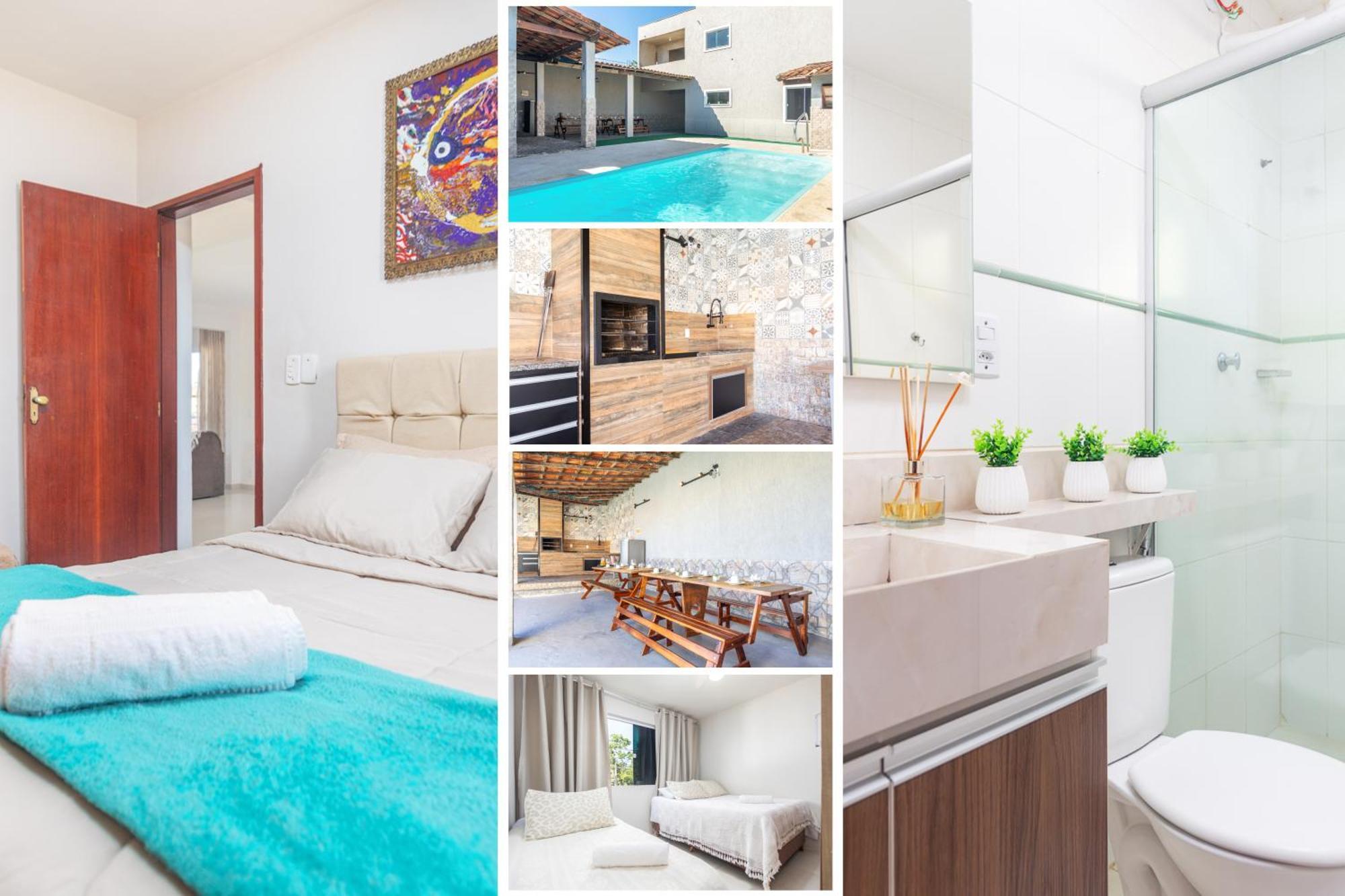 Refugio Tropical Casa De Praia Com Piscina Aquecida E 4 Suites E Garagem 3 Carros, 800 Mtrs Da Praia Internet 700 Mbps, Condominio Privado Com Pista De Skate , Quadra De Futevolei , Campos E Quadras De Futebol! Cabo Frio Buitenkant foto